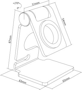 InLine InLine® Aluminium Holder for the Apple Watch 7