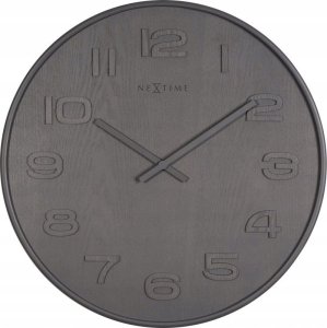 NexTime NeXtime 3095GS, Wall, Quartz clock, Circle, Grey, Wood, Adults 1