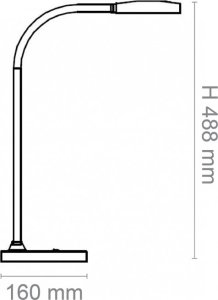 Lampka biurkowa CEP Lampka na biurko CEP CLED-0290, Flex, czarny 5