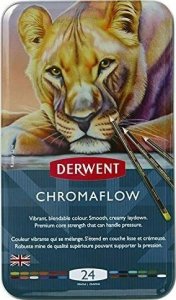 Derwent Kredki Derwent Chromaflow 24 pud metal 1