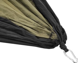 Enero HAMAK TURYSTYCZNY 2 OSOBOWY 270X140CM ZIELONO CZARNY 7
