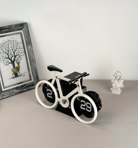 OEM Zegar biurkowy elektroniczny ROWER Flip biały HY-F087 3