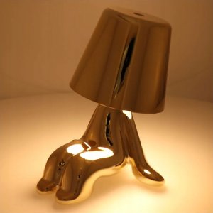 Lampka biurkowa OEM Lampka nocna GOLD MAN Art Deco siedzący (wzór 6) MLTL 5