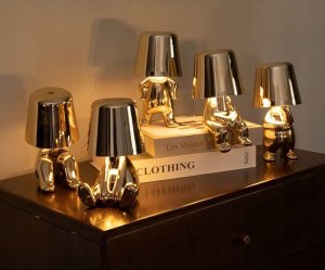 Lampka biurkowa OEM Lampka nocna GOLD MAN Art Deco stojący (wzór 8) MLTL 5