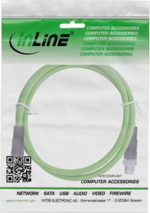InLine InLine® Industrial network cable, M12 8-pin X-coded male/male, Cat.6A PUR 2m 3