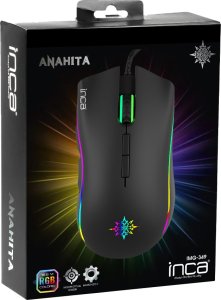 Mysz Inca INCA Gaming Maus IMG-349    6400 DPI, RGB, 7 Tasten, USB, SW retail 6