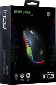 Mysz Inca INCA Gaming Maus IMG-GT17   6400 DPI, RGB, 7 Tasten, USB, SW retail 5