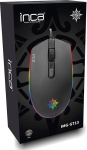 Mysz Inca INCA Gaming Maus IMG-GT13   1200 DPI, RGB, 4 Tasten, USB, SW retail 4