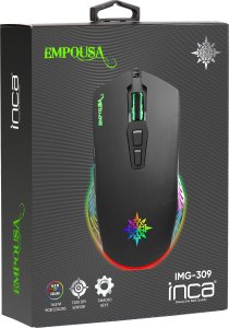 Mysz Inca INCA Gaming Maus IMG-309    7200 DPI, RGB, 7 Tasten, USB, SW retail 4
