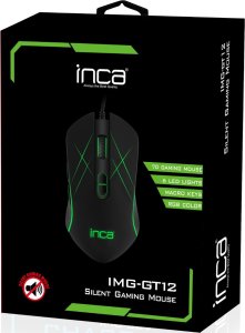 Mysz Inca INCA Gaming Maus IMG-GT12   3200 DPI, RGB, 7 Tasten, USB, SW retail 4