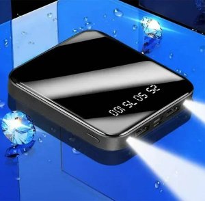 Powerbank Aptel POWERBANK z Wyświetlaczem Latarką 2 porty USB-A 4800mAh czarny US15 4