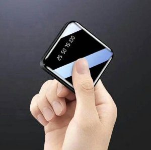 Powerbank Aptel POWERBANK z Wyświetlaczem Latarką 2 porty USB-A 4800mAh czarny US15 6