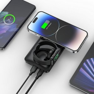 Powerbank Veger VEGER powerbank 10 000 mAh z ładowaniem indukcyjnym kompatybilny z MagSafe PD QC3.0 3A 22,5W MagMulti (W1156) czarny 6