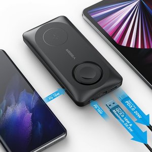 Powerbank Veger VEGER powerbank 10 000 mAh z ładowaniem indukcyjnym kompatybilny z MagSafe PD QC3.0 3A 22,5W MagMulti (W1156) czarny 7