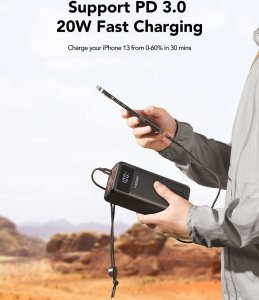 Powerbank Veger Tank Lite 50000mAh Czarny 8