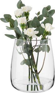 Trend Glass Wazon szklany na kwiaty owalny 22,7 cm Zinnia 1