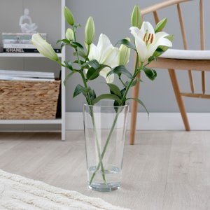 Trend Glass Wazon szklany na kwiaty stożek 29,5 cm Alyssa 3