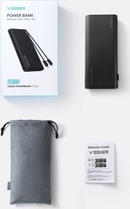 Powerbank Veger TCE130 25000mAh Czarny 7