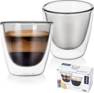 Orion Szklanki termiczne z podwójną ścianką do kawy espresso DOUBLE 90 ml 2 szt. 1