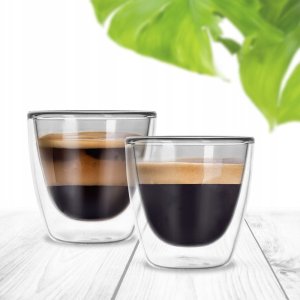 Orion Szklanki termiczne z podwójną ścianką do kawy espresso DOUBLE 90 ml 2 szt. 3