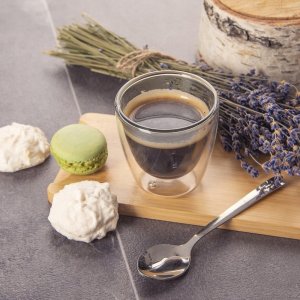 Orion Szklanki termiczne z podwójną ścianką do kawy espresso DOUBLE 90 ml 2 szt. 5