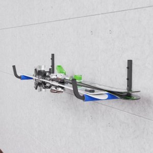 UCHWYT ŚCIENNY NA NARTY DESKĘ DRABINĘ ROWER DREWNO 2