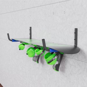 UCHWYT ŚCIENNY NA NARTY DESKĘ DRABINĘ ROWER DREWNO 3