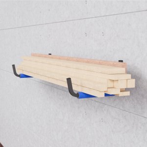 UCHWYT ŚCIENNY NA NARTY DESKĘ DRABINĘ ROWER DREWNO 6