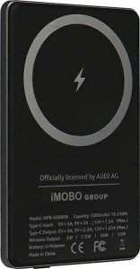 Powerbank Audi Audi Induction Powerbank 15W 5000mAh gray/gray Big Logo MagSafe AU-MWPB5000-GT/D1-GY 15