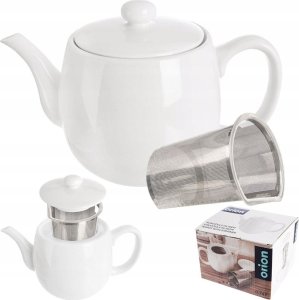 Orion Dzbanek z zaparzaczem do herbaty porcelanowy biały MONA 700 ml 1