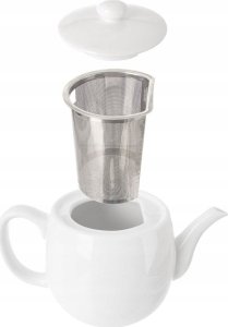 Orion Dzbanek z zaparzaczem do herbaty porcelanowy biały MONA 700 ml 5