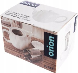 Orion Dzbanek z zaparzaczem do herbaty porcelanowy biały MONA 700 ml 9