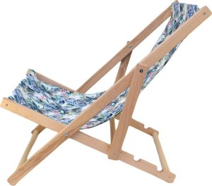 Enero LEŻAK DREWNIANY CLASSIC BLUE FLOWERS 2