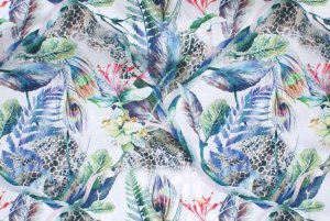 Enero LEŻAK DREWNIANY CLASSIC BLUE FLOWERS 4