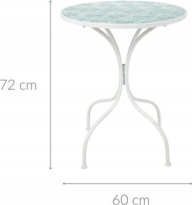 Ambiance Stolik balkonowy, ozdoby, 60 x 72 cm 2