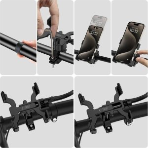 Tech-Protect Uchwyt rowerowy Tech-Protect V3 Universal Bike Mount black 6