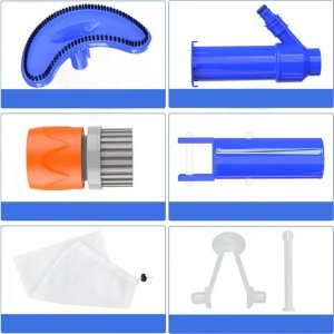 Aptel ODKURZACZ do basenu oczka wodnego basenowy zestaw niebieski DA176 5
