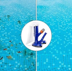 Aptel ODKURZACZ do basenu oczka wodnego basenowy zestaw niebieski DA176 6