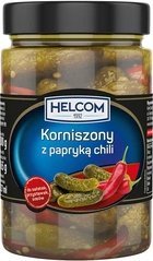 Greek Trade Helcom Ogórki korniszony z papryką i chili 327 ml 1