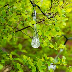 Lampki solarne ogrodowe sople 6,5m 30LED zimny biały 5