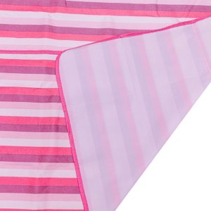 Mata plażowa koc piknikowy plażowy 200x200cm różowy 5