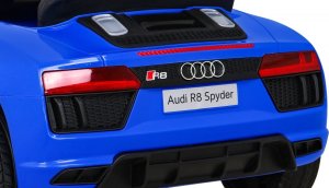 Audi Audi R8 na akumulator dla dzieci Niebieski + Pilot + EVA + Wolny Start + MP3 LED 13