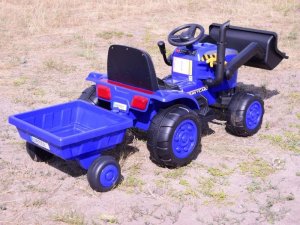 Import SUPER-TOYS TRAKTOR NA AKUMULATOR Z PRZYCZEPĄ - JCX, PILOT/S-617 13