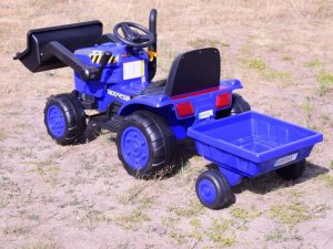 Import SUPER-TOYS TRAKTOR NA AKUMULATOR Z PRZYCZEPĄ - JCX, PILOT/S-617 9