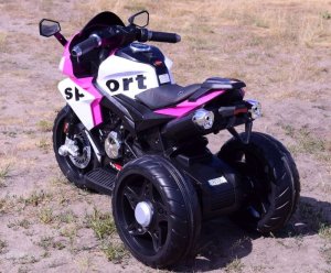 Import SUPER-TOYS MEGA MOTOR 3 KOŁOWY SPORT, DWA SILNIKI , MIĘKKIE KOŁA, MIĘKKIE SIEDZENIE, GAZ W MANETCE/FB6886 6