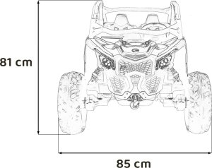 1DEA.me Pojazd Buggy Maverick Turbo Can-am RR Pomarańczowy 20