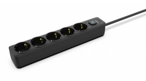 Inca INCA listwa zasilająca IPW-44SY 5-gniazdowa, LED Anz. Black 1,5m 4