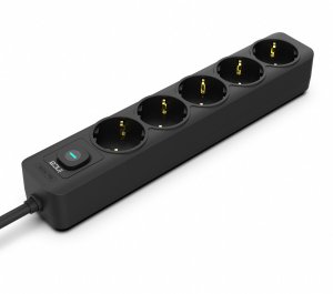 Inca INCA listwa zasilająca IPW-44SY 5-gniazdowa, LED Anz. Black 1,5m 7