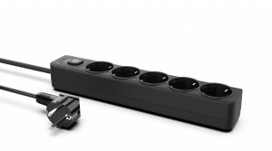 Inca INCA listwa zasilająca IPW-44SY 5-gniazdowa, LED Anz. Black 1,5m 8