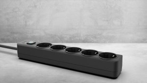 Inca INCA listwa zasilająca IPW-44SY 5-gniazdowa, LED Anz. Black 1,5m 9